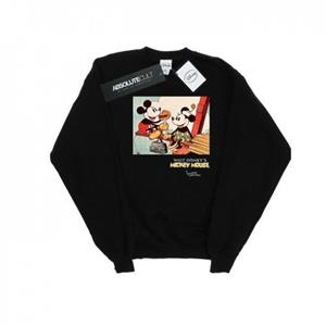 Disney meisjes Mickey Mouse die een gebouw bouwt sweatshirt 12-13 wit