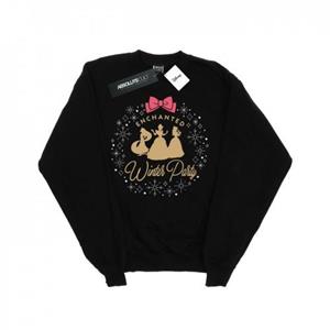 Disney meisjes prinses betoverd winterfeest sweatshirt 12-13 zwart