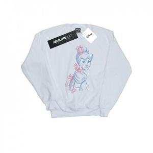 Disney meisjes Assepoester muis schets sweatshirt 12-13 wit