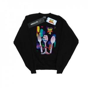 Disney Toy Story 4 Forky poster-sweatshirt voor meisjes 12-13 zwart