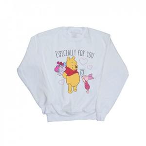 Disney Girls Winnie de Poeh Knorretje Valentijnsdag Cadeau Sweatshirt 12-13 wit