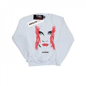 Marvel Black Widow Movie Close-Up Sweatshirt voor meisjes 12-13 wit