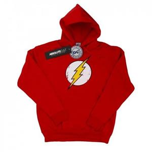 DC Comics Heren Flash Distressed Logo-hoodie S rood
