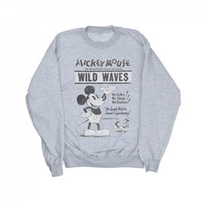 Disney Heren Mickey Mouse Making Waves Sweatshirt L grijs