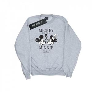 Disney Heren Mickey en Minnie Mouse Mousecrush Mondays Sweatshirt L wit