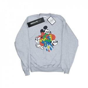 Disney Heren Mickey Mouse Vintage Pijlen Sweatshirt L wit