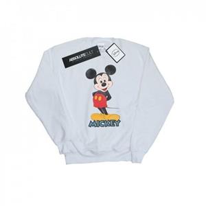 Disney Heren Mickey Mouse Retro Pose Sweatshirt L wit