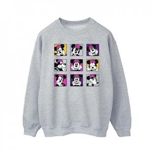 Disney Heren Minnie Mouse Squares Sweatshirt XXL wit