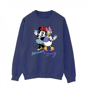 Disney Heren Minnie Mouse en Daisy Sweatshirt L wit