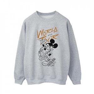 Disney Mickey Mouse World Tour Line-sweatshirt voor heren XXL wit