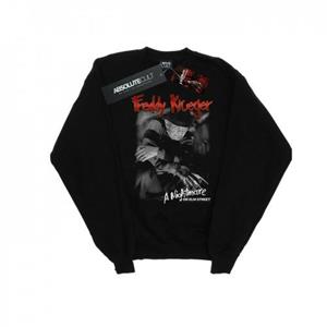 Pertemba FR - Apparel Een nachtmerrie op Elm Street Heren Freddy zwart-wit foto sweatshirt L zwart