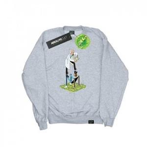 Rick And Morty Mens Stylised Characters Sweatshirt L grijs