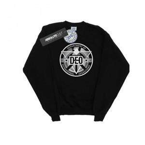 DC Comics Heren Supergirl TV Series Deo Crest Sweatshirt L zwart