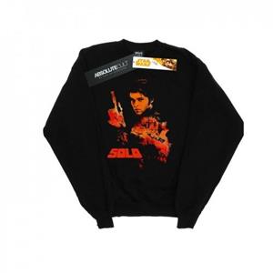 Star Wars heren solo gekleurd silhouet sweatshirt L zwart