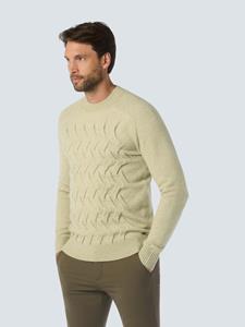 Sweater No Excess Trui Jacquard Ecru