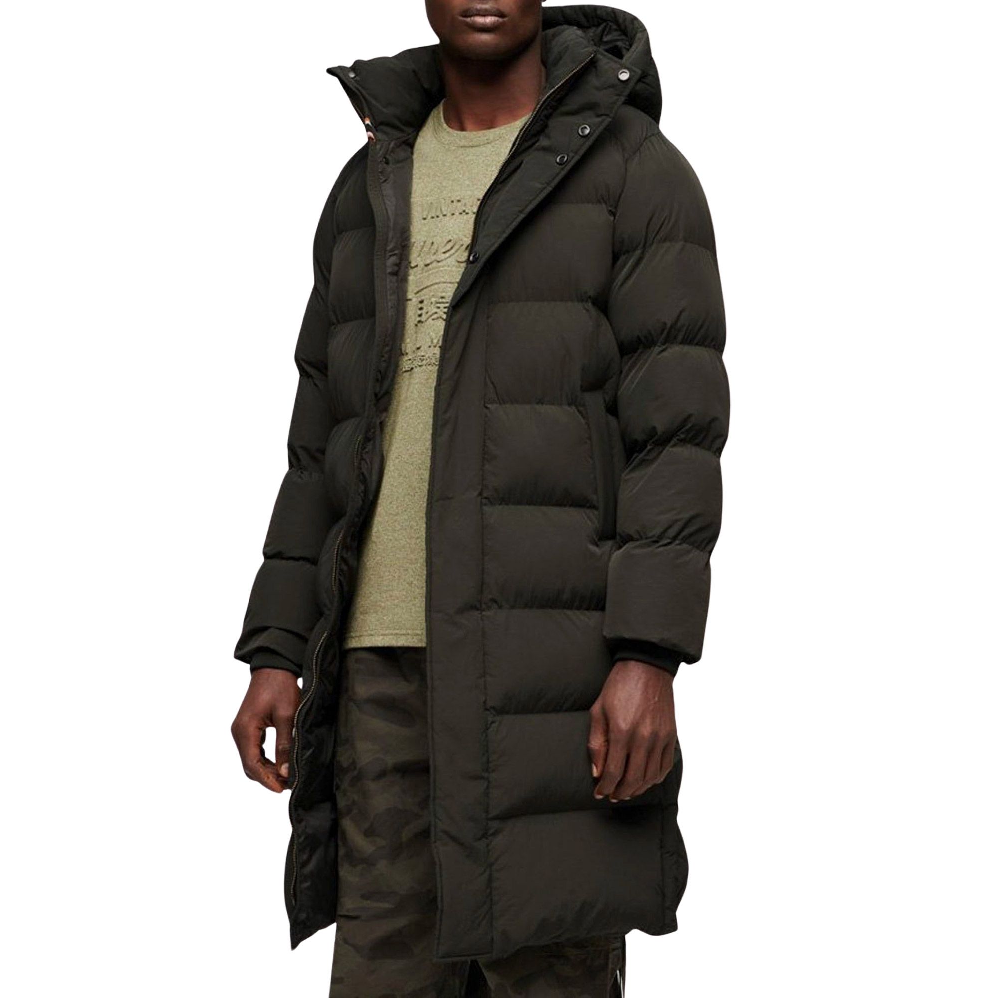 Superdry Hooded Longline Puffer Winterjas Heren