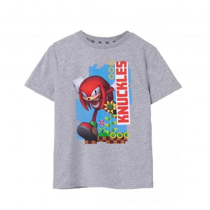 Sonic The Hedgehog Kinder/Kids Knuckles T-shirt met korte mouwen 3-4 Years grijs