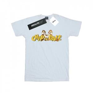 Disney T-shirt met Knabbel en Babbel karakterlogo voor jongens 12-13 wit