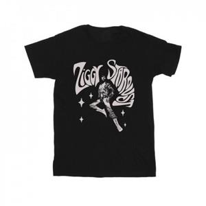 David Bowie jongens Ziggy Pose T-shirt 12-13 zwart