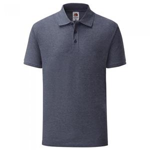 Fruit of the Loom Heren 65/35 poloshirt M donkergrijze kleur