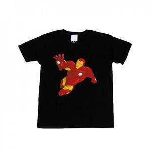 Marvel Boys Avengers Armoured Iron Man T-Shirt 12-13 zwart