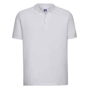 Russell Heren ultiem katoenen piqué poloshirt M wit