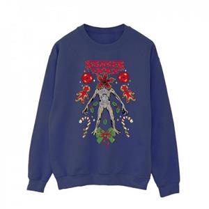 Pertemba FR - Apparel Netflix Heren Stranger Things Kerst Demogorgon Sweatshirt L wit