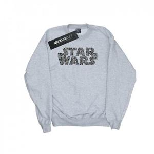 Star Wars Mens Paisley Logo Sweatshirt L wit