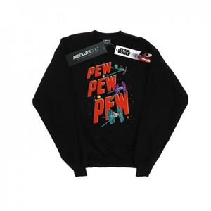 Star Wars Mens Tie Fighters Pew Pew Sweatshirt L zwart