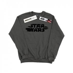Star Wars heren sweatshirt met ruw logo L houtskool