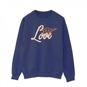 Star Wars Heren Grogu Love Sweatshirt L wit
