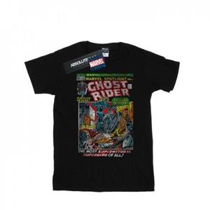 Marvel Ghost Rider Distressed Spotlight T-shirt voor jongens 12-13 zwart