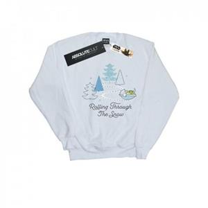 Star Wars Mens The Mandalorian Rolling Through The Snow Sweatshirt L wit