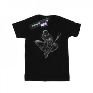 Marvel Spider-Man Web Crouch T-shirt voor jongens 12-13 zwart