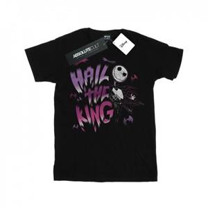 Disney Boys Nightmare Before Christmas Hail The King T-shirt 12-13 zwart