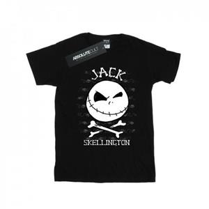 Disney Boys Nightmare Before Christmas Jack Face T-shirt 12-13 zwart