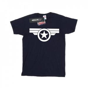 Marvel Boys Captain America Super Soldier T-shirt 12-13 marineblauwe kleur
