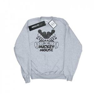 Disney Heren Mickey Mouse gespiegeld sweatshirt L grijs