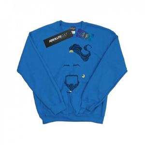 Disney heren Aladdin film genie blauw gezicht sweatshirt M wit
