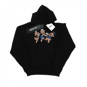 Disney heren drie kleine biggetjes met plezier hoodie M wit