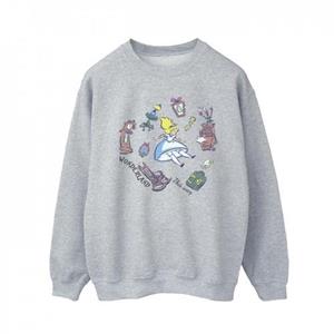 Disney heren Alice In Wonderland vallend sweatshirt XXL wit