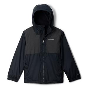Columbia - Kid's Rainy Trails II Fleece Lined Jacket - Regenjas, zwart