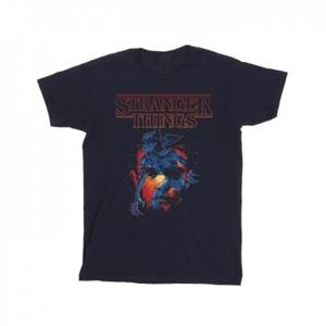 Pertemba FR - Apparel Netflix Boys Stranger Things demo grot T-shirt 12-13 zwart