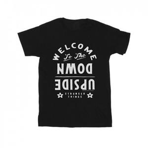 Pertemba FR - Apparel Netflix Boys Stranger Things Welkom bij het omgekeerde T-shirt 12-13 zwart