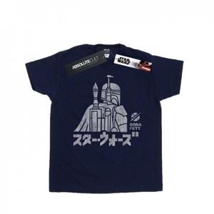 Star Wars Boys Kanji Boba Fett T-Shirt 12-13 marineblauwe kleur