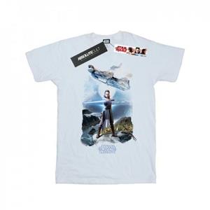 Star Wars jongens het laatste Jedi Rey Falcon T-shirt 12-13 wit