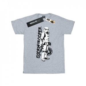 Star Wars Boys The Mandalorian Splat Stormtrooper T-Shirt 12-13 wit