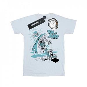 Tom And Jerry Boys Summer Shark T-Shirt 12-13 wit