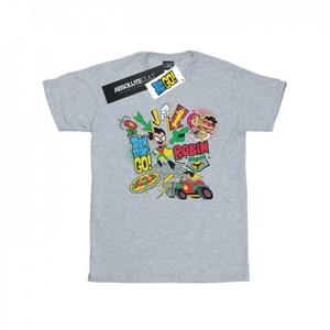 DC Comics Boys Teen Titans Go Robin Montage T-shirt 9-11 Years wit