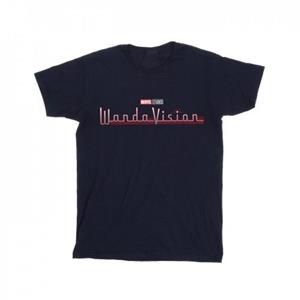 Marvel Boys WandaVision-logo-T-shirt 12-13 zwart